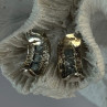 925 Sterling Silver Topaz Earrings Length 0.70 Inch