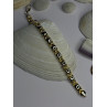 Italy 925 Sterling Silver & Gold Plated Bracelet Length 7