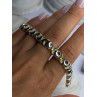 Italy 925 Sterling Silver & Gold Plated Bracelet Length 7