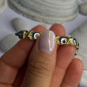 Italy 925 Sterling Silver & Gold Plated Bracelet Length 7