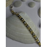 Italy 925 Sterling Silver & Gold Plated Bracelet Length 7