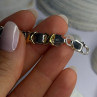 Italy 925 Sterling Silver & Gold Plated Bracelet Length 7
