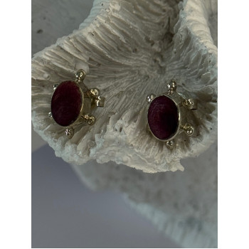 925 Sterling Silver Turtle Agate Earrings Length 0.50 inch