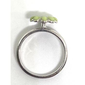 925 Sterling Silver Sapphire And Enamel Ring Size 8