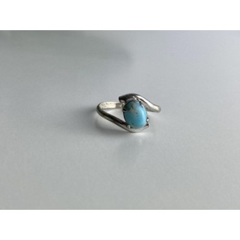Vintage 925 Sterling Silver Larimar Ring Size 6.5