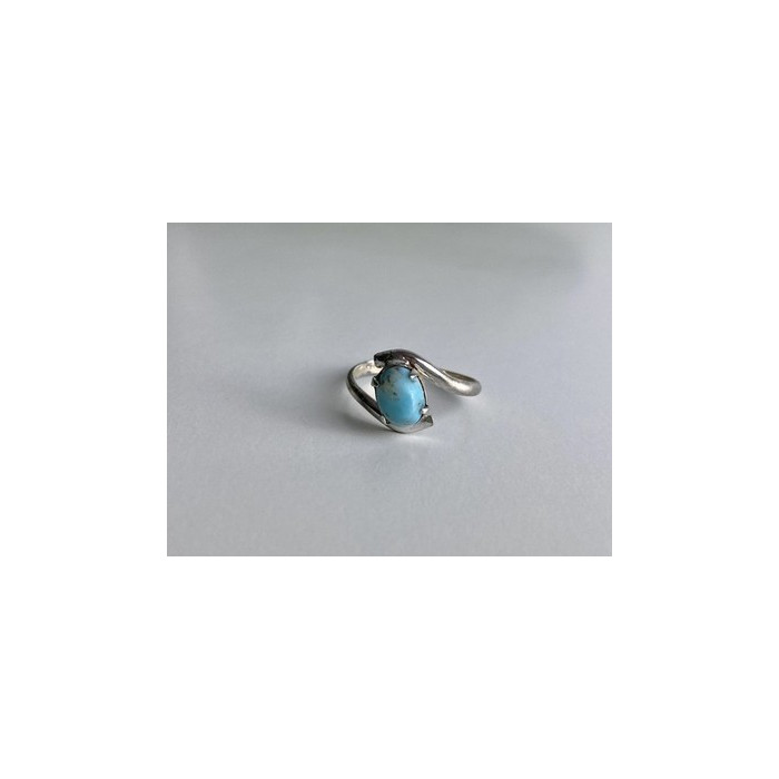 Vintage 925 Sterling Silver Larimar Ring Size 6.5