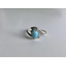 Vintage 925 Sterling Silver Larimar Ring Size 6.5