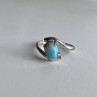 Vintage 925 Sterling Silver Larimar Ring Size 6.5