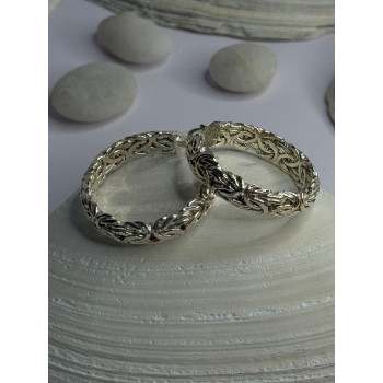 Elegant Design 925 Sterling Silver Earrings Length 1 inch