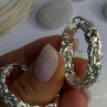 Elegant Design 925 Sterling Silver Earrings Length 1 Inch