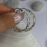 Elegant Design 925 Sterling Silver Earrings Length 1 Inch