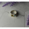 925 Sterling Silver Blue Spinel, Pearl & Peridot Ring Size 5.5