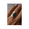 925 Sterling Silver Chinese Turquoise Ring Size 6.75 Mexico