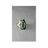 925 Sterling Silver Chinese Turquoise Ring Size 6.75 Mexico