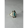 925 Sterling Silver Chinese Turquoise Ring Size 6.75 Mexico