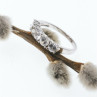 925 Sterling Silver Goshenite Ring Size 8.5
