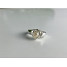 925 Sterling Silver Pearl Ring Size 6.5