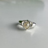 925 Sterling Silver Pearl Ring Size 6.5