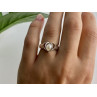 925 Sterling Silver Pearl Ring Size 6.5