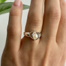 925 Sterling Silver Pearl Ring Size 6.5