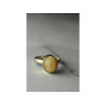 925 Sterling Silver Amber Ring Size 8.5