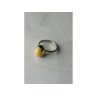 925 Sterling Silver Amber Ring Size 8.5