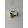 925 Sterling Silver Amber Ring Size 8.5