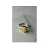 925 Sterling Silver Amber Ring Size 8.5
