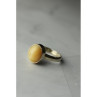925 Sterling Silver Amber Ring Size 8.5