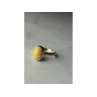 925 Sterling Silver Amber Ring Size 8.5
