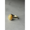 925 Sterling Silver Amber Ring Size 8.5