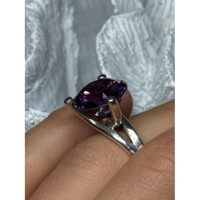 925 STERLING SILVER SAPPHIRE 10 Ct RING SIZE 4.5