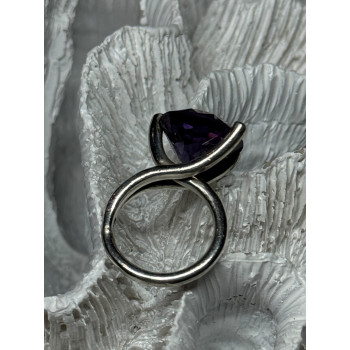 925 STERLING SILVER SAPPHIRE 10 Ct RING SIZE 4.5