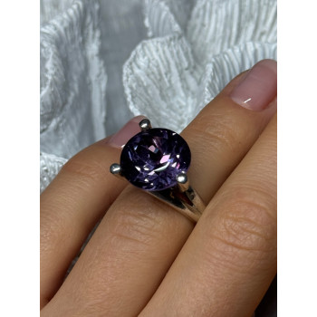 925 STERLING SILVER SAPPHIRE 10 Ct RING SIZE 4.5