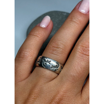 925 Sterling Silver Lizard Ring Size 7