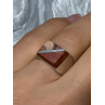 925 Sterling Silver Agate Ring Size 7