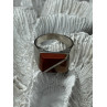 925 Sterling Silver Agate Ring Size 7
