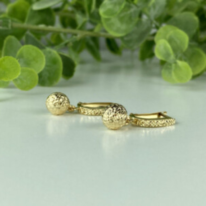 14K Yellow Gold Earrings