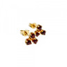 14K Yellow Gold Spessartine Earrings