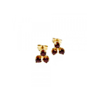 14K YELLOW GOLD SPESSARTINE EARRINGS