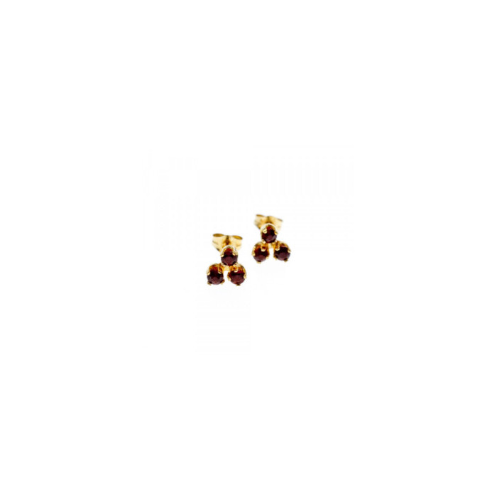 14K YELLOW GOLD SPESSARTINE EARRINGS
