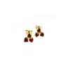 14K YELLOW GOLD SPESSARTINE EARRINGS