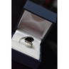 925 Sterling Silver Black Nephrite Ring Size 7.25