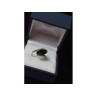 925 Sterling Silver Black Nephrite Ring Size 7.25