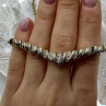 925 Sterling Silver Gold Plated Diamonds Necklace