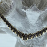 925 Sterling Silver Gold Plated Diamonds Necklace