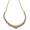 925 Sterling Silver Gold Plated Diamonds Necklace