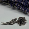 Jewelart 925 Sterling Silver Rose Brooch