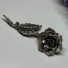 Jewelart 925 Sterling Silver Rose Brooch