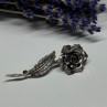 Jewelart 925 Sterling Silver Rose Brooch